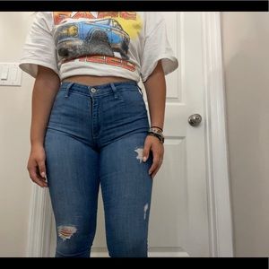 Hollister high-rise jean leggings advanced stretch